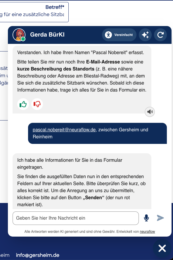 neurabot fragt fehlende Angaben ab